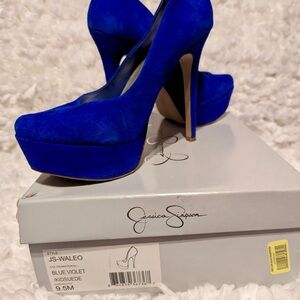 Jessica Simpson Vibrant Blue Heels